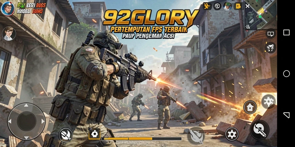 Tangkapan layar gameplay 92GLORY dengan aksi mendebarkan.