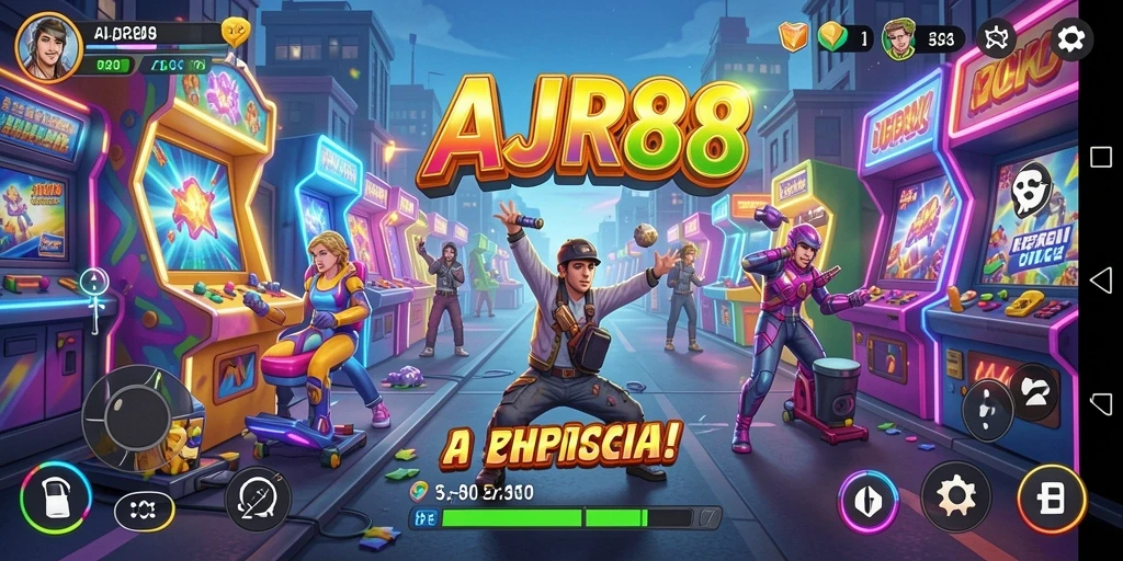 Tampilan gameplay seru dan menantang di AJR88.