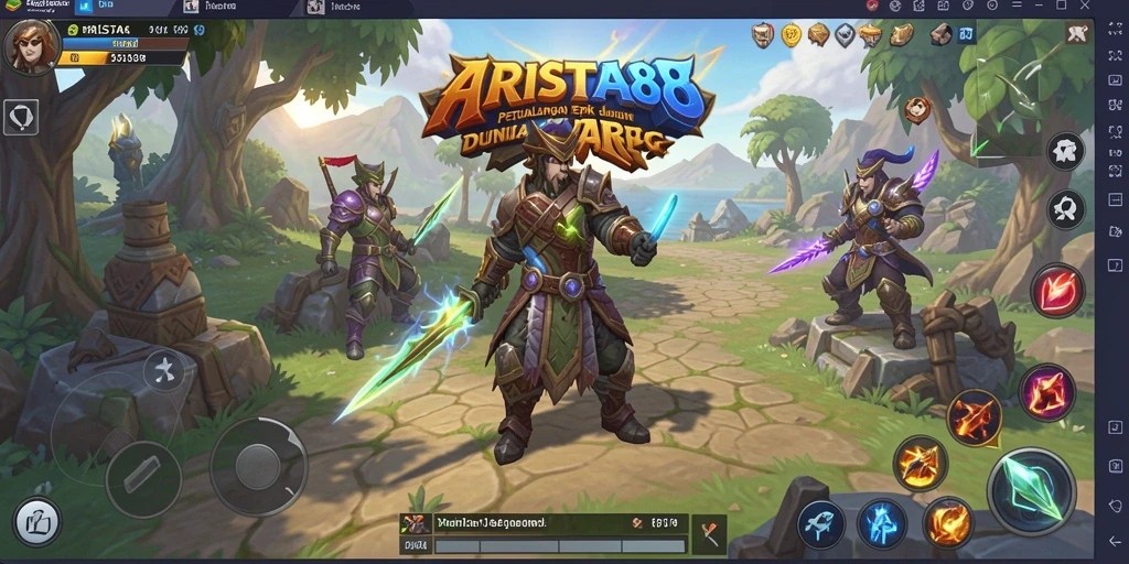 Tampilan gameplay ARISTA88 yang epik dan menegangkan.