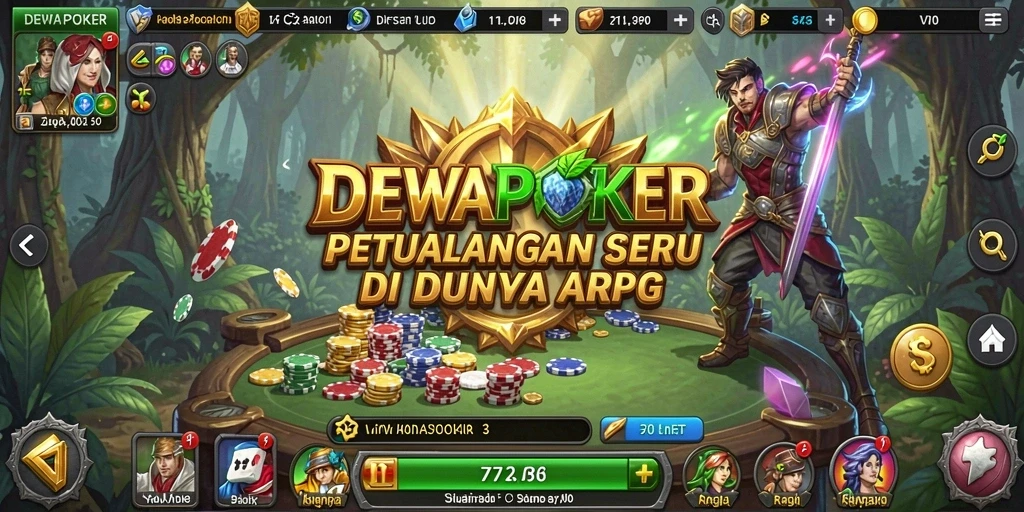 Tampilan menarik dari pertempuran seru di DEWAPOKER.