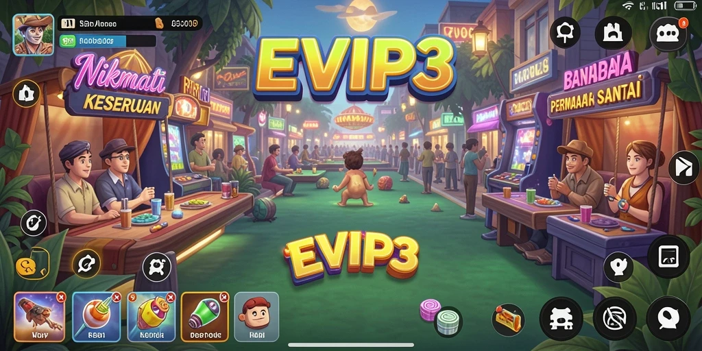 Tampilan gameplay seru dari EVIP3 yang mengasyikkan.