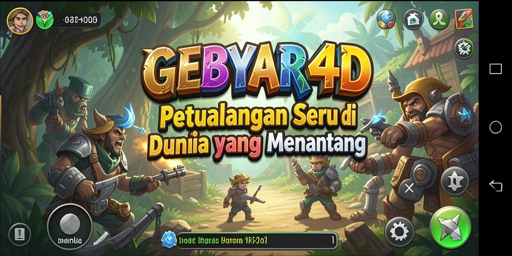 Tampilan gameplay seru dari GEBYAR4D di dunia Adventure.