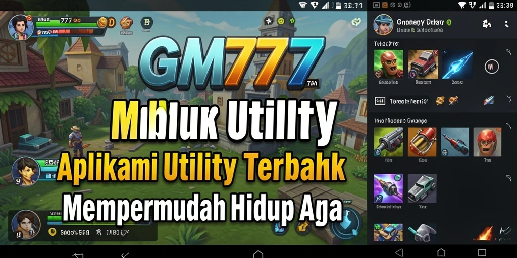Tampilan antarmuka GM777 yang sederhana dan fungsional.
