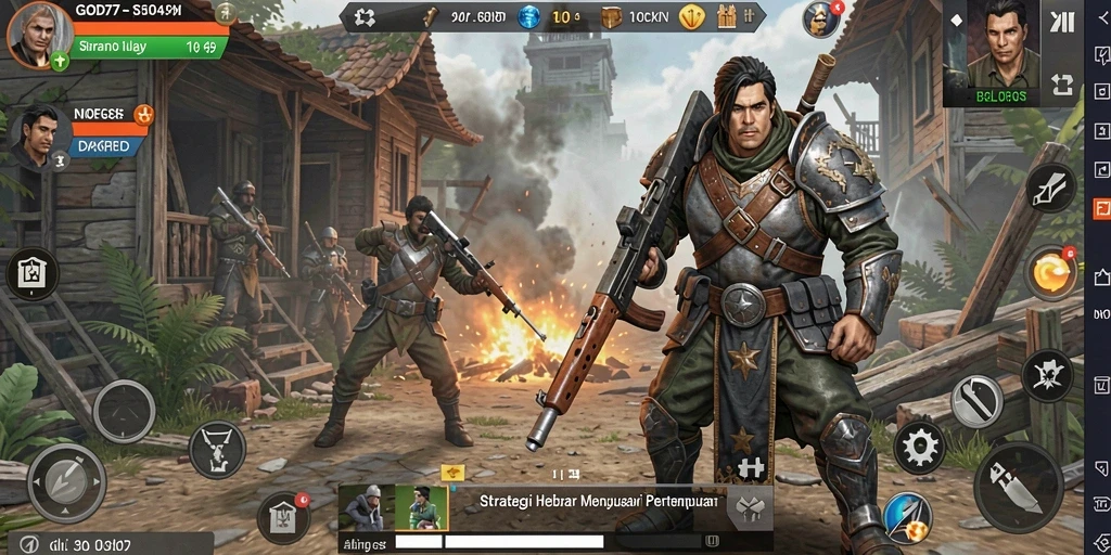 Tampilan gameplay GOD77 yang menarik dan dinamis dalam strategi.