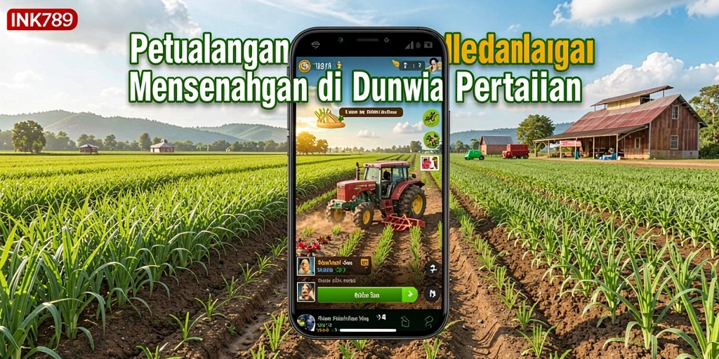 Tangkapan layar yang menampilkan gameplay seru bertani di INK789.