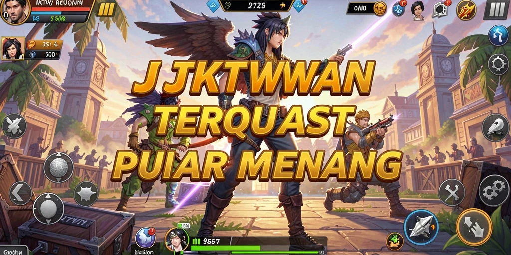Screenshot gameplay JKTWIN menampilkan aksi Tower Defense yang seru.