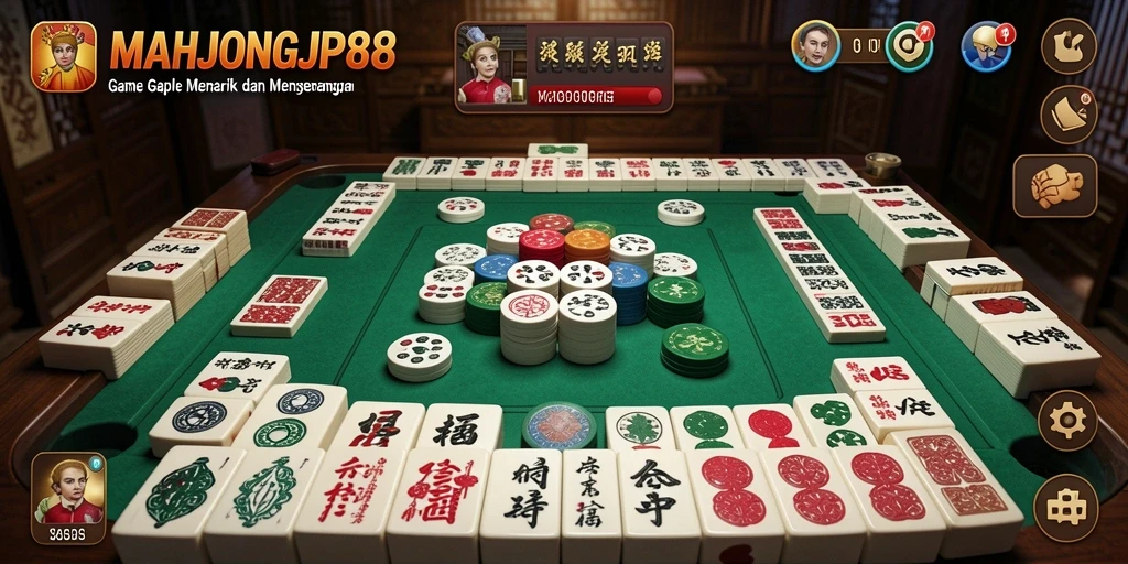 Tampilan gameplay seru dan menarik di MAHJONGJP88.