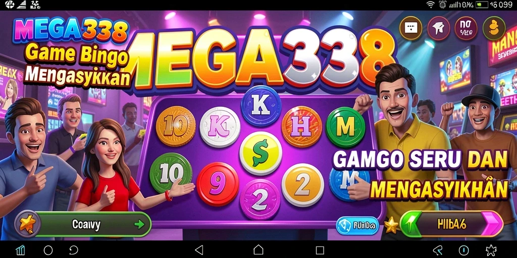 Tampilan menarik dan seru dari gameplay Bingo MEGA338.