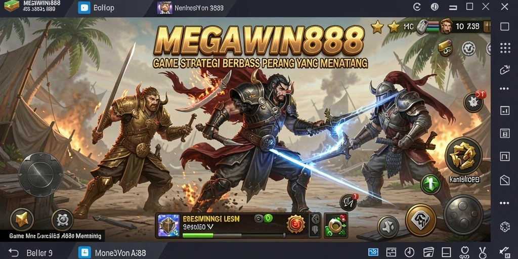 Tampilan gameplay SLG yang mendebarkan di MEGAWIN888.