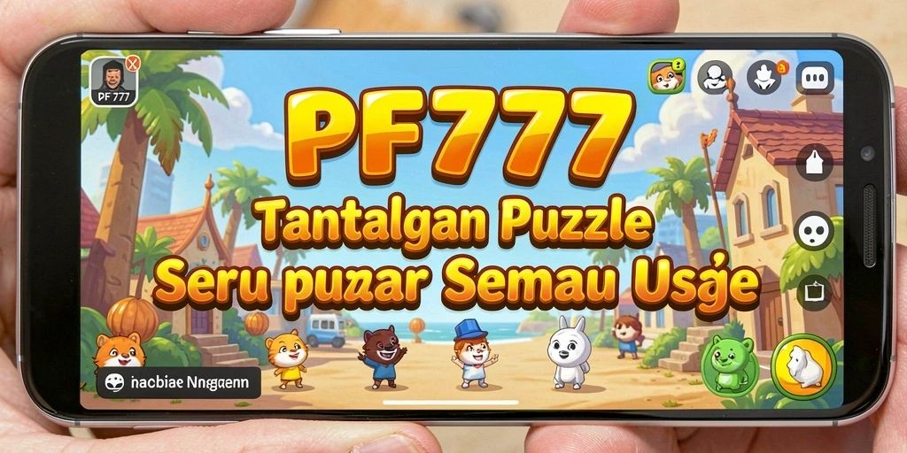 Tampilan gameplay PF777 yang penuh warna dan menantang.
