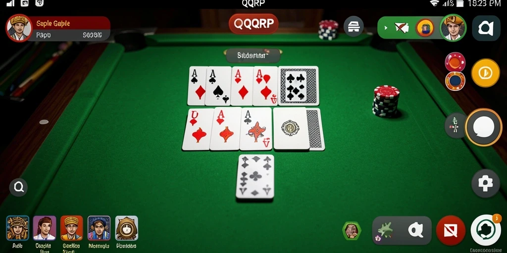 Tampilan screenshot dari gameplay seru QQRP dengan teman-teman.