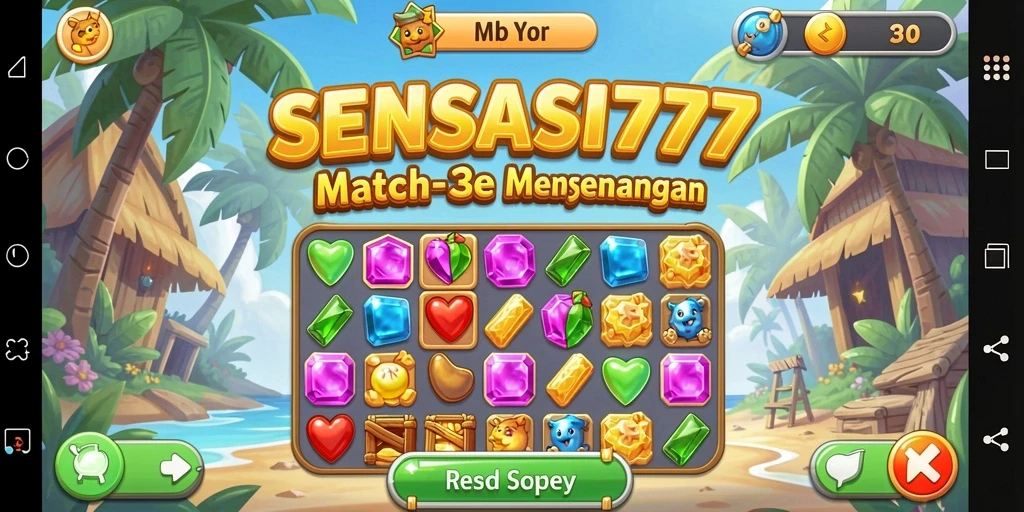 Tampilan gameplay SENSASI777 yang seru dan penuh warna.