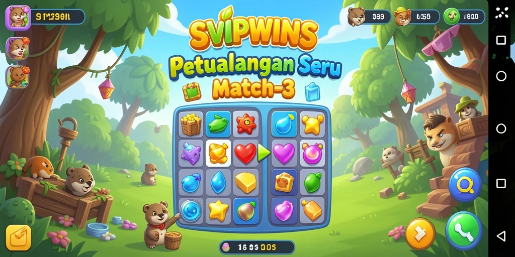 Tampilan gameplay yang seru dan penuh warna dari SVIPWINS.