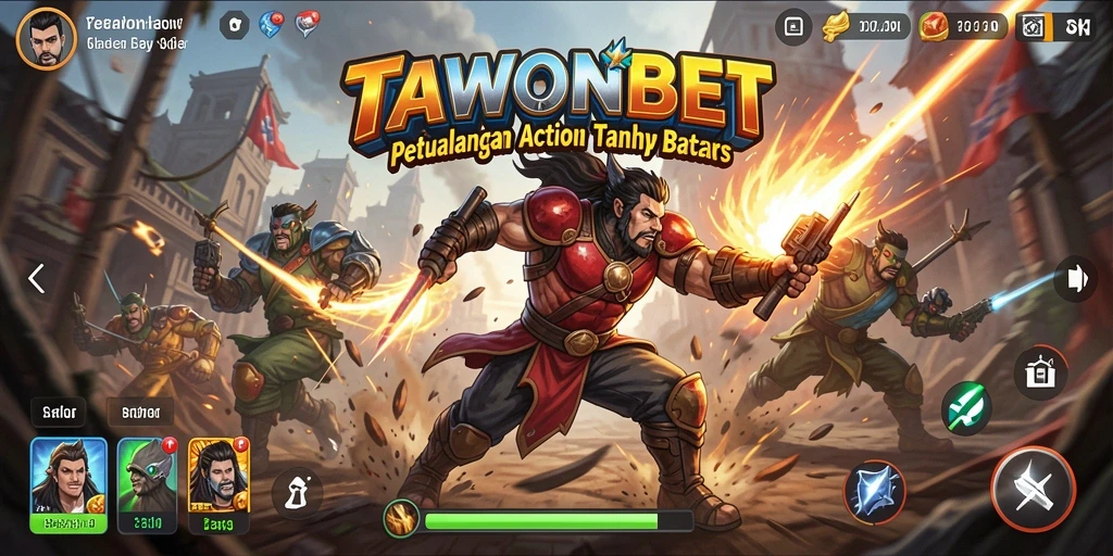 Tampilan gameplay seru dan adiktif di TAWONBET.