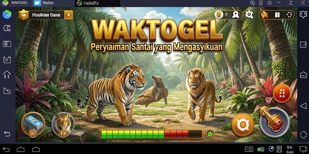 Tampilan gameplay <strong>WAKTOGEL</strong> yang cerah dan menarik saat dimainkan.